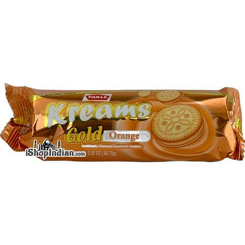 Parle Kreams Gold - Orange, 2.35 oz pack