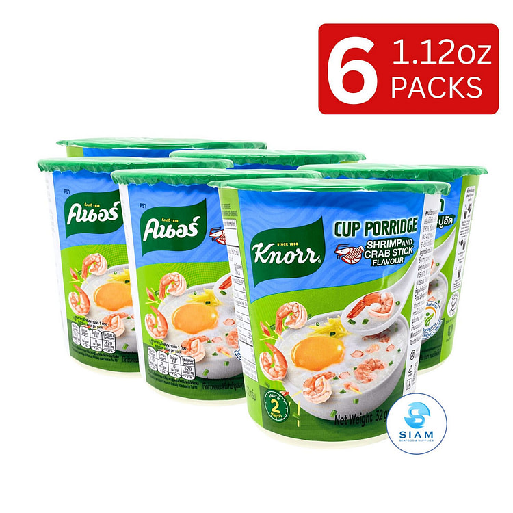 (6-Pack) Knorr Cup Porridge, Shrimp & Crab Stick 6 count