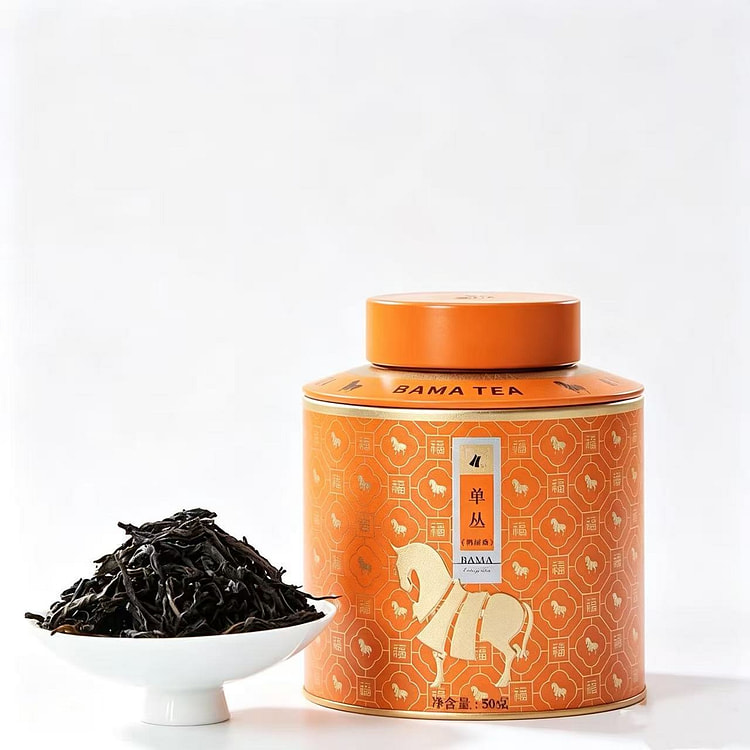 八马茶业广东潮州单丛茶特级乌龙茶鸭屎香口粮茶罐装 50 克