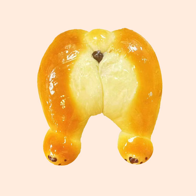 Corgi Butt Chocolate Custard Bun 1 count