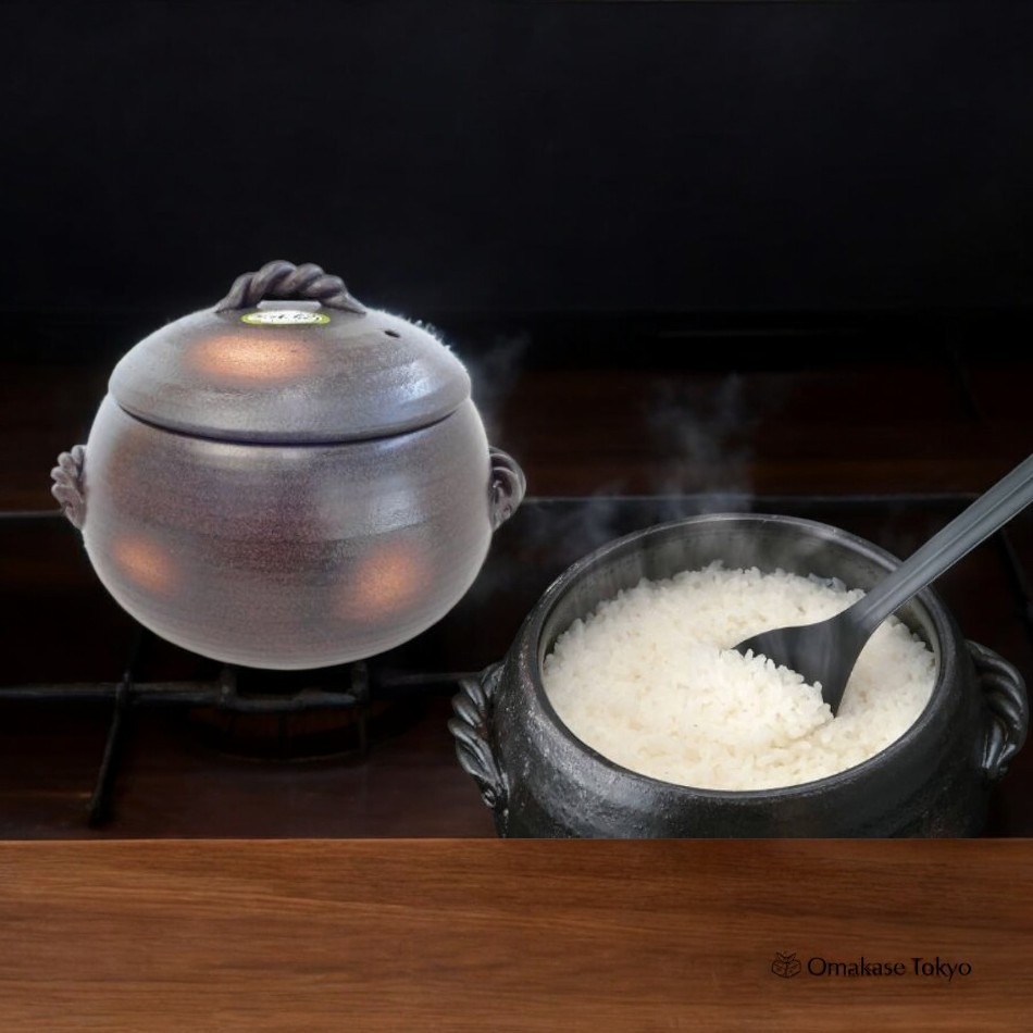 Misuzu Pottery Rice Pot Donabe Banko Yaki 2330 グラム
