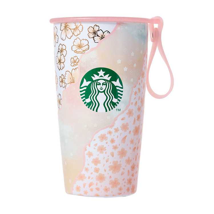 Starbucks Sakura 2025 Strap Cup Shape Stainless...