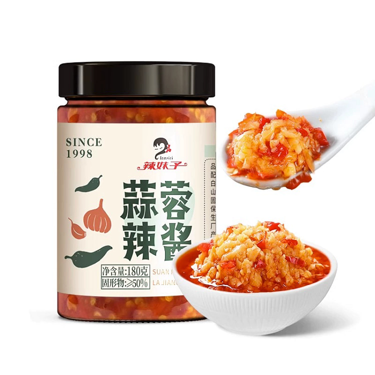 辣妹子  蒜蓉酱辣椒拌饭酱   180g*1瓶