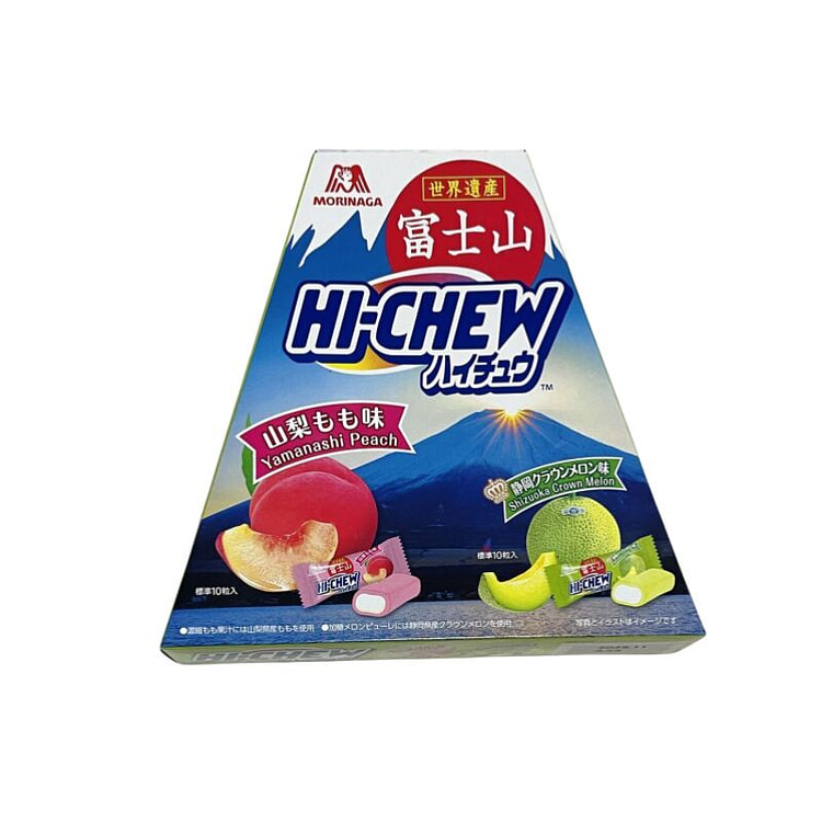 HI-CHEW限定 白桃x哈密瓜夹心软糖86g