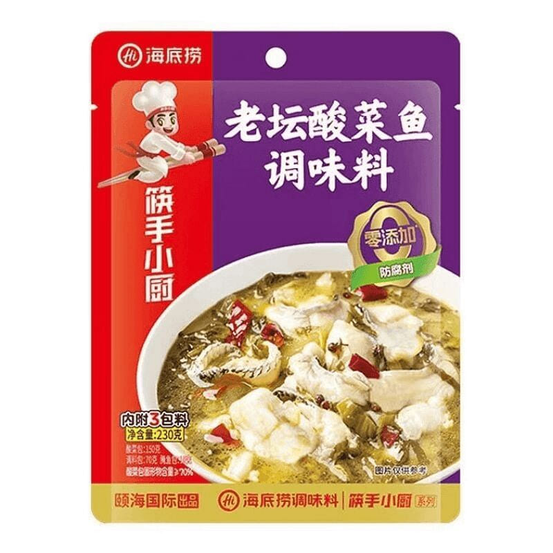 Haidilao Old Pickled Cabbage Fish Seasoning 230g*1 230 g