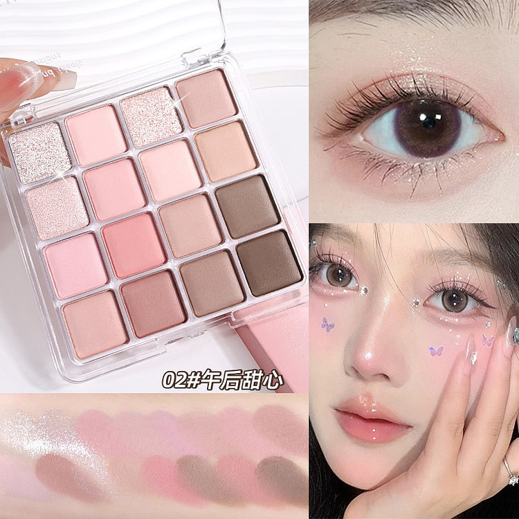 16-Shade Sunset Magic Eyeshadow Palette 02# 1 count