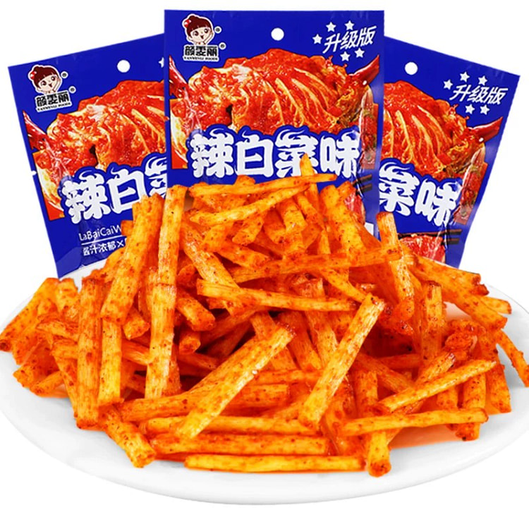 辣白菜麻辣条 小辣条面筋零食20g*5包