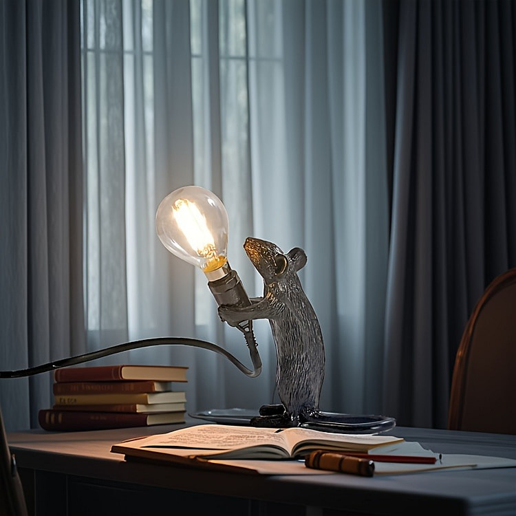 奶酪守护者氛围灯 老鼠灯 床头灯黑色 插电110V 1 份