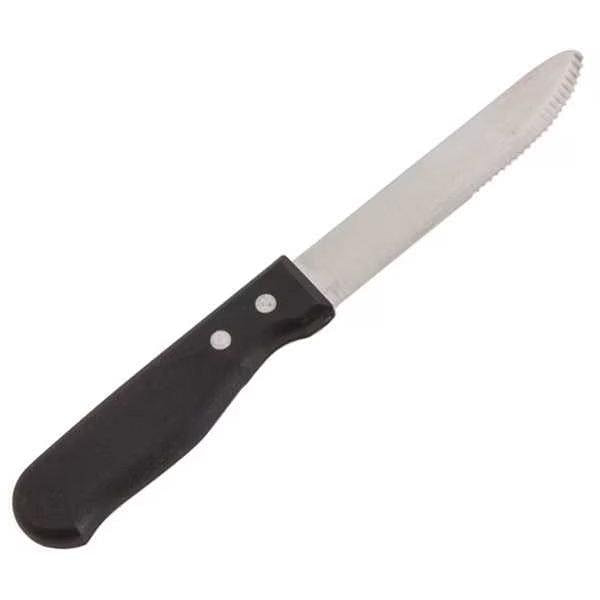 Steak Knife, 5 in. L, Plastic Handle, PK12 2 lb