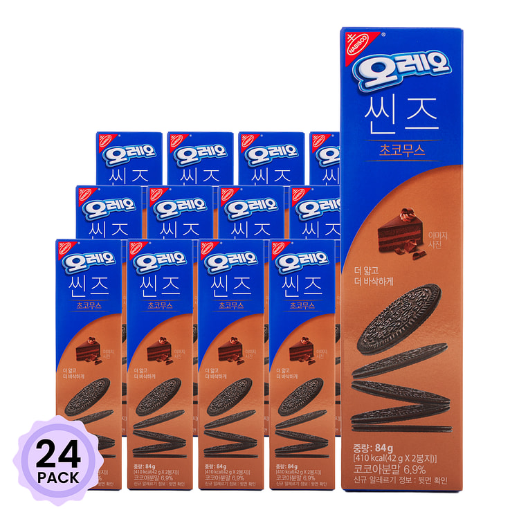 奥利奥 巧克力慕斯薄脆饼干 2.96 盎司*24 包