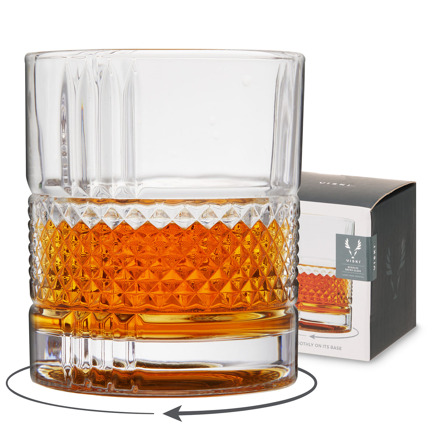 Revolve Rocks Glass by Viski (set of 1) 10 fl.oz