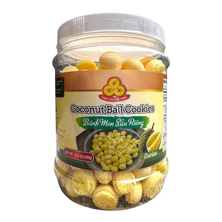 Durian Coconut Ball Cookies Banh Men Sau Rieng 240 g