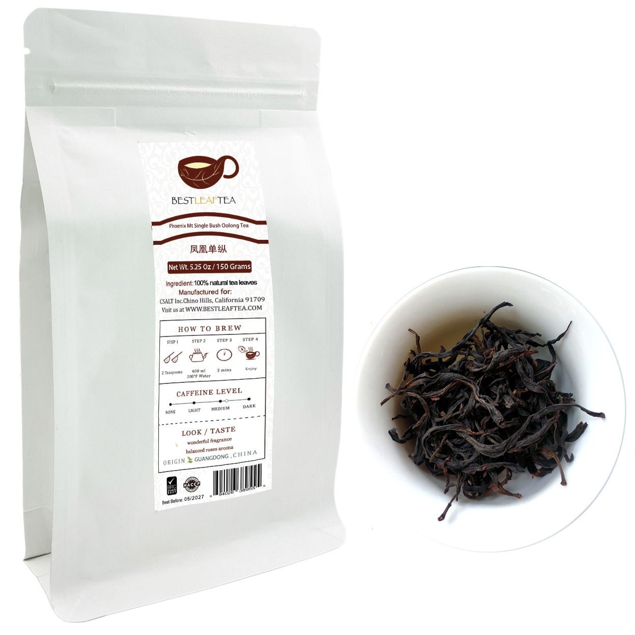 BESTLEAFTEA Phoneix Mt Single Bush Oolong Tea 150g Bag 5.25 oz