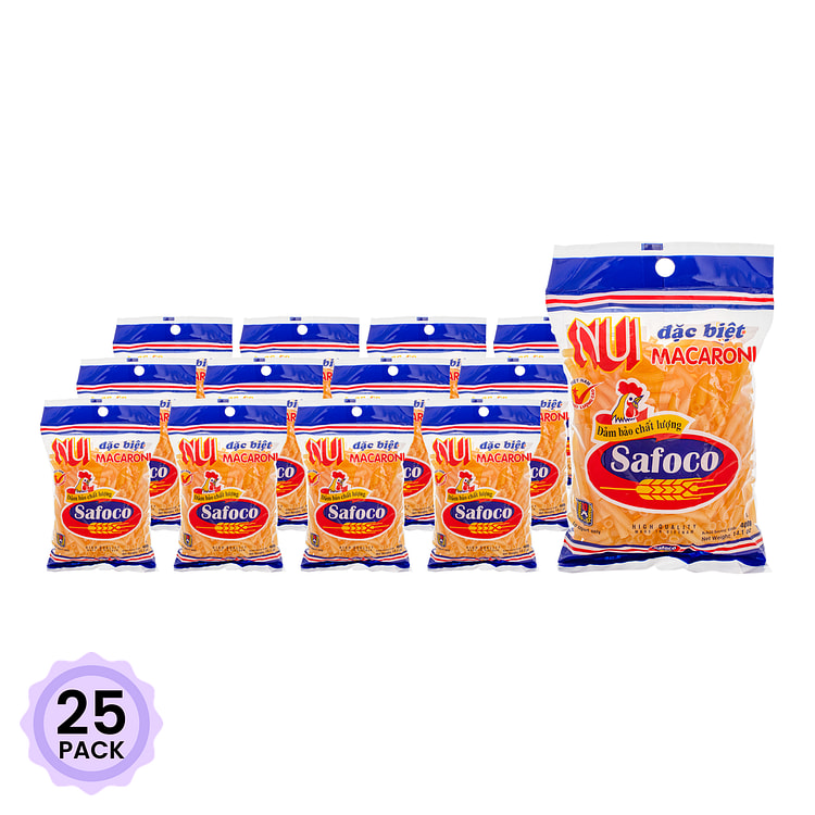 Nui Macaroni Safoco 14.01 oz*25 pack