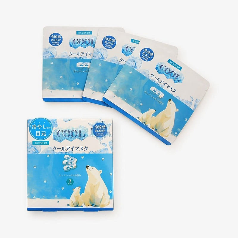 Afternoon Tea Cooling Polar Bear Eye Mask 3 pcs 1 개