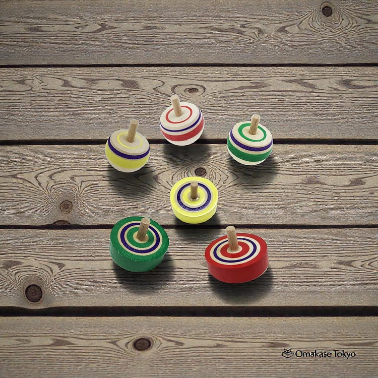 Traditional Wooden Spinning Top Beginner 6 Set 160 g