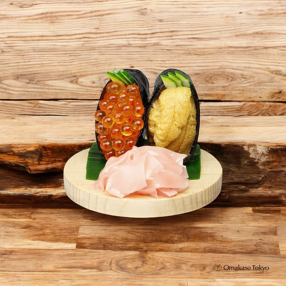 Suetake Sample Sushi Smartphone Stand Uni & Ikura 150 그램