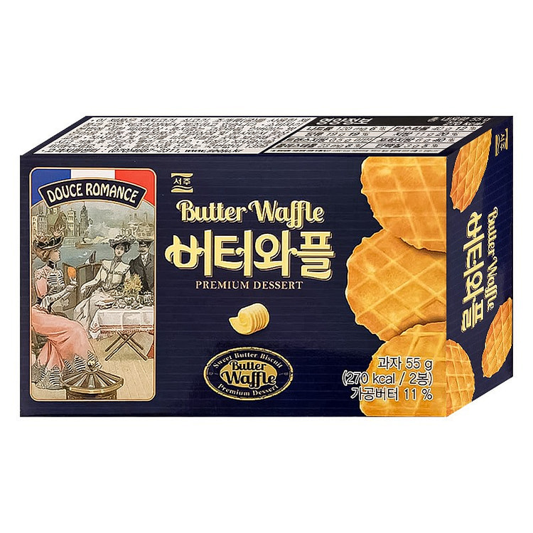 韩国SEIJU黄油华夫脆饼干55g