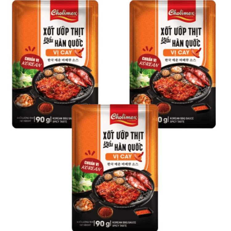 [Cholimex] Korean Spicy Marinade 90g x 3 Pack 3 pack