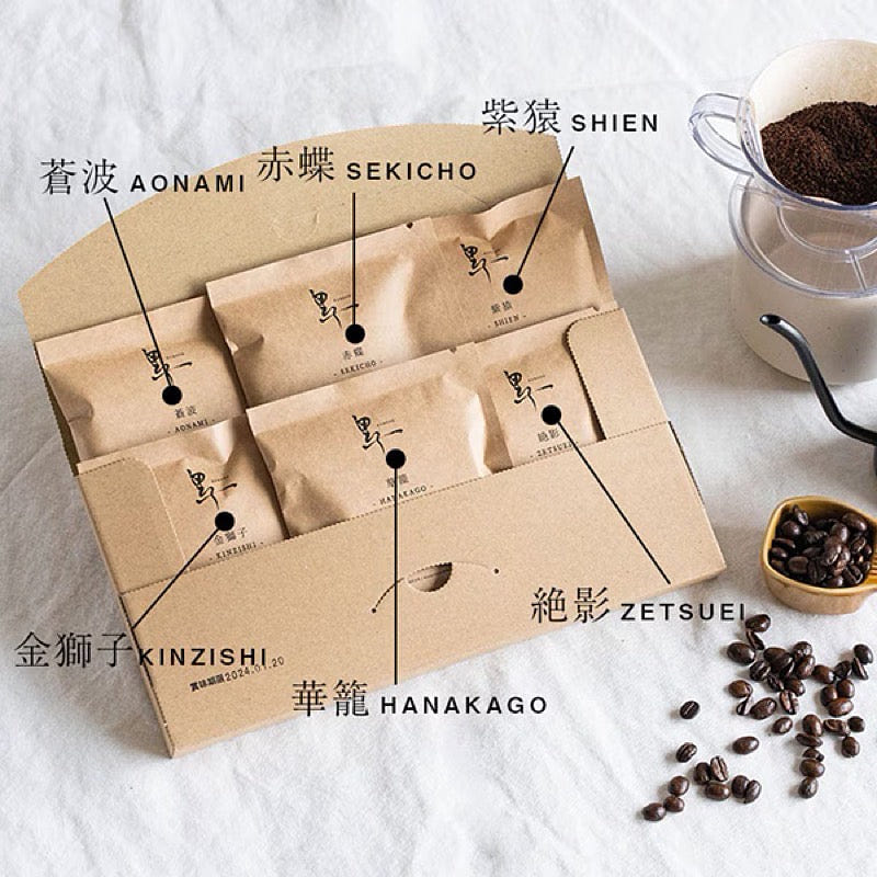 Kuroko Coffee Beans Premium Dark Roast 6-Bean Set 1 each