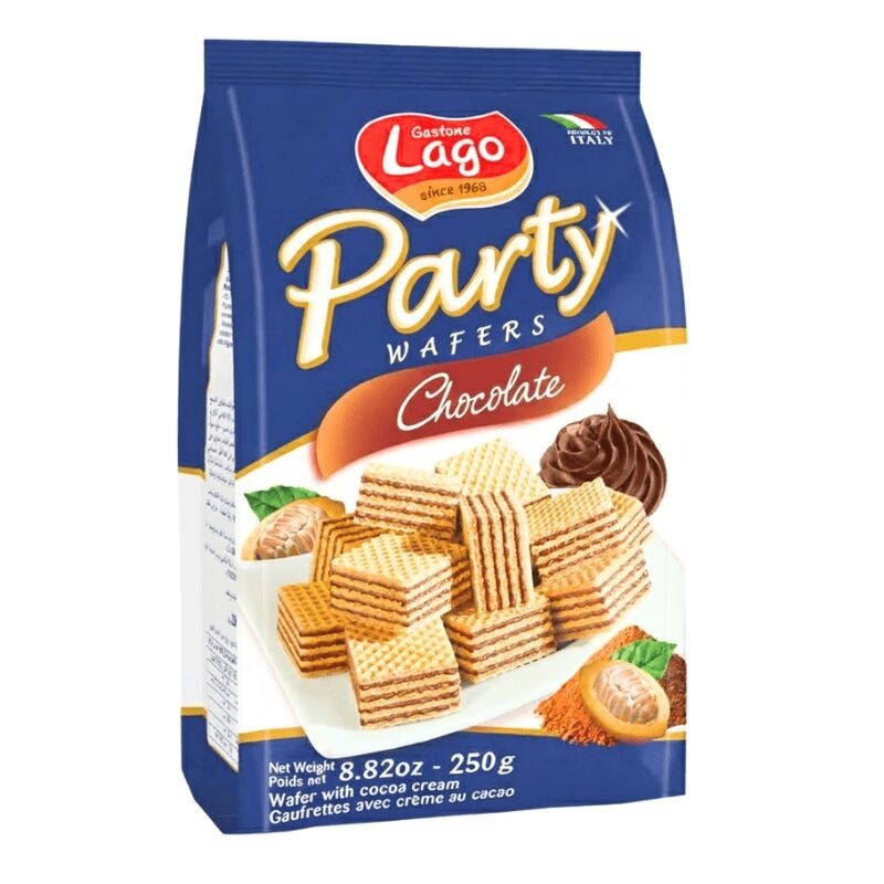 Lago Party Wafers Chocolate Flavor 250 g