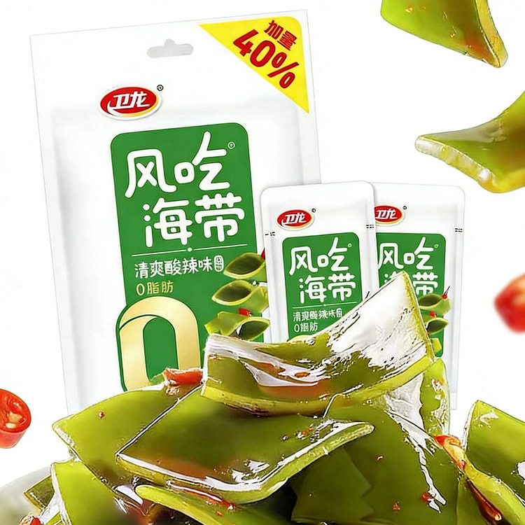 卫龙 酸辣海带零食 2袋 224 克