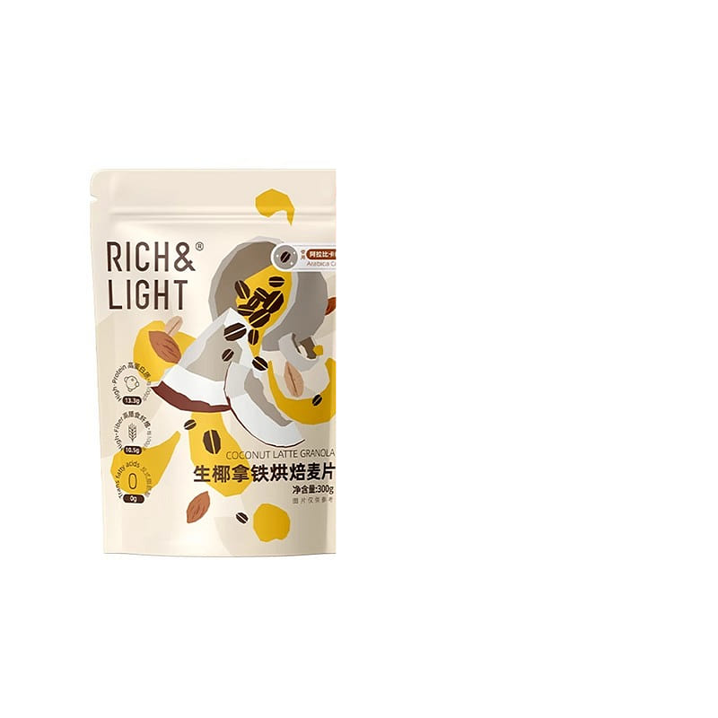 Baked oatmeal raw coconut latte flavor 300g*1 bag 300 g