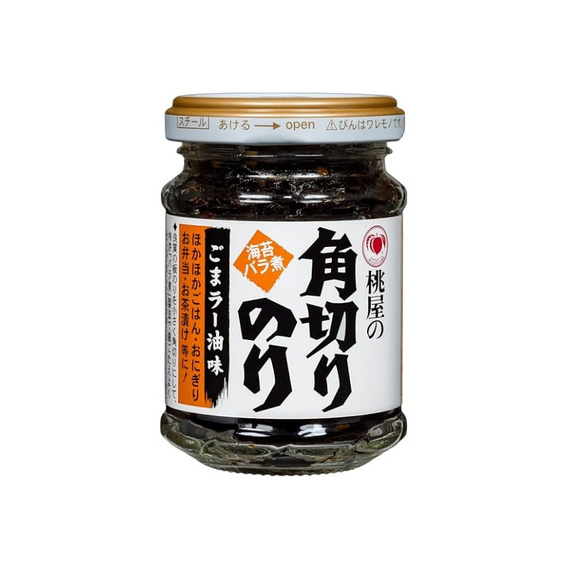 桃屋 海苔碎芝麻辣椒油 60g 拌饭酱调味酱 1 瓶