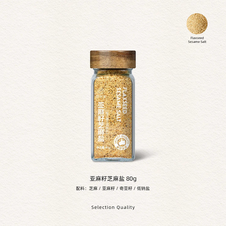 百哉堂 亚麻籽芝麻盐 1瓶 80 克
