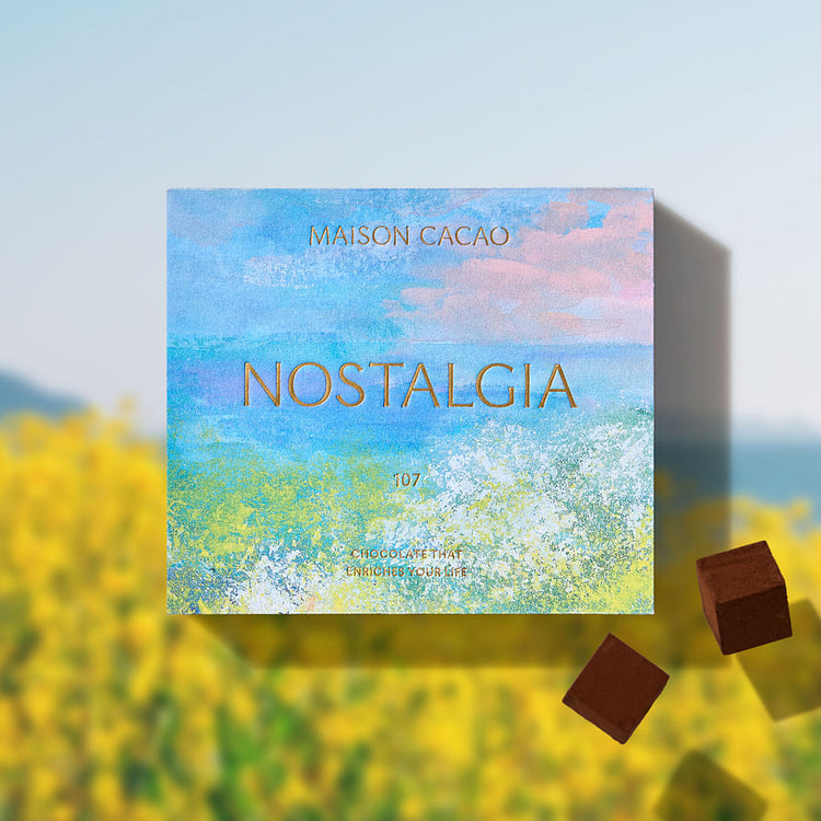 Raw Chocolate "NOSTALGIA/Mandarin" 16 pcs 1 box