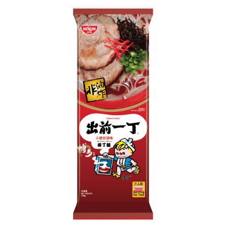 Nissin Demae Iccho Bar Noodle Aka Tonkotsu Flavor 178 g