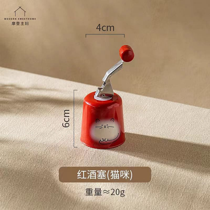 Wine Bottle Stopper Sealing Plug – Cat 1Pc 1 each
