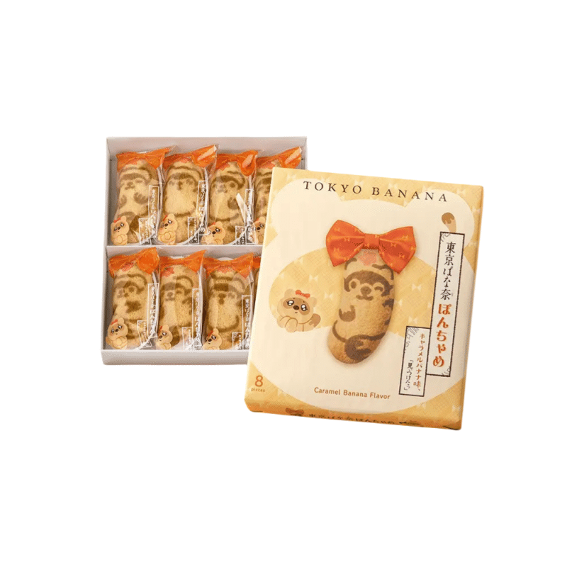 Caramel Banana Custard Tokyo Banana 8pcs 1 box