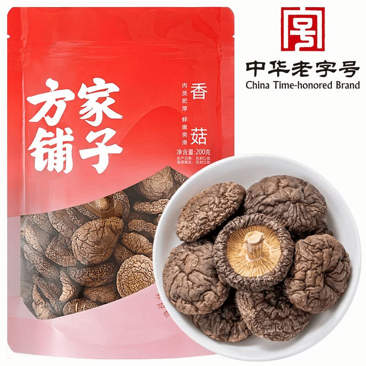 Fangjia Shop Dried Shiitake Mushrooms 200g 200 g