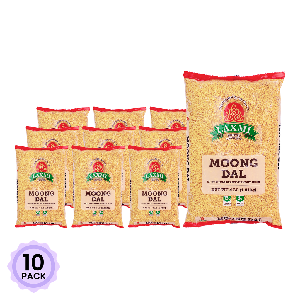 Get Laxmi Moong Dal, Skinned Mung Beans 4 lb*10 pack Delivered | Weee!  Asian Market, image size:1024x1024