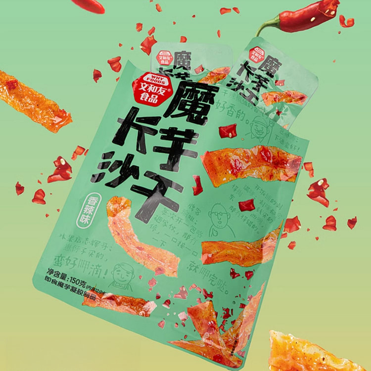 文和友老长沙魔芋干湖南特产零食150g*1包