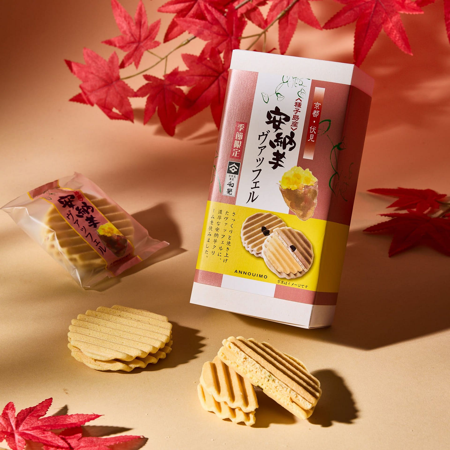 红薯华夫夹心饼干(5块) 204 克