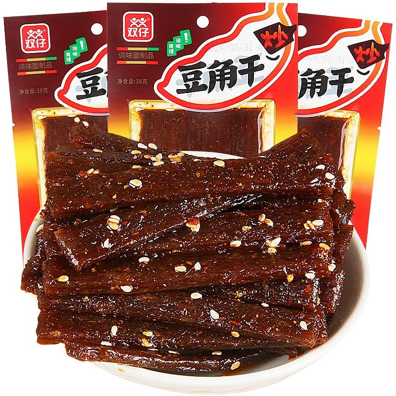 Shuangzai Dried Green Beans and Spicy Strips 380g 380 g