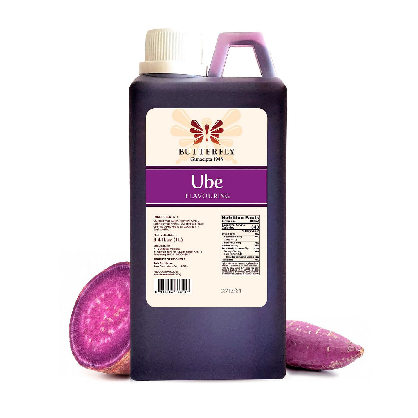 Butterfly – Ube Flavoring Extract, 34 Fl Oz 34 fl.oz