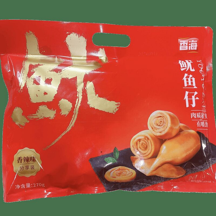 香海香辣鱿鱼仔墨鱼仔海鲜即食 120g*1袋装
