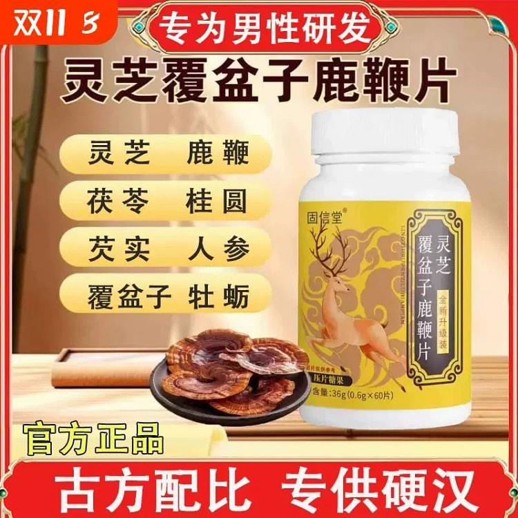 灵芝覆盘子鹿鞭片36g*瓶 36 克