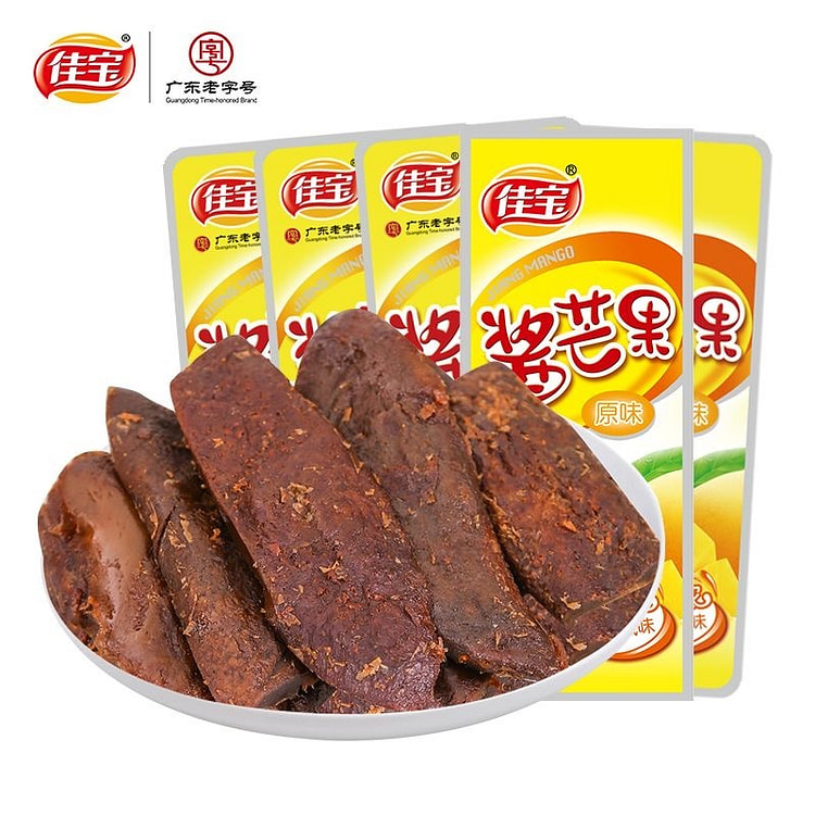 佳宝原味酱芒果干酸甜蜜饯果脯休闲零食15g*7包 105 克