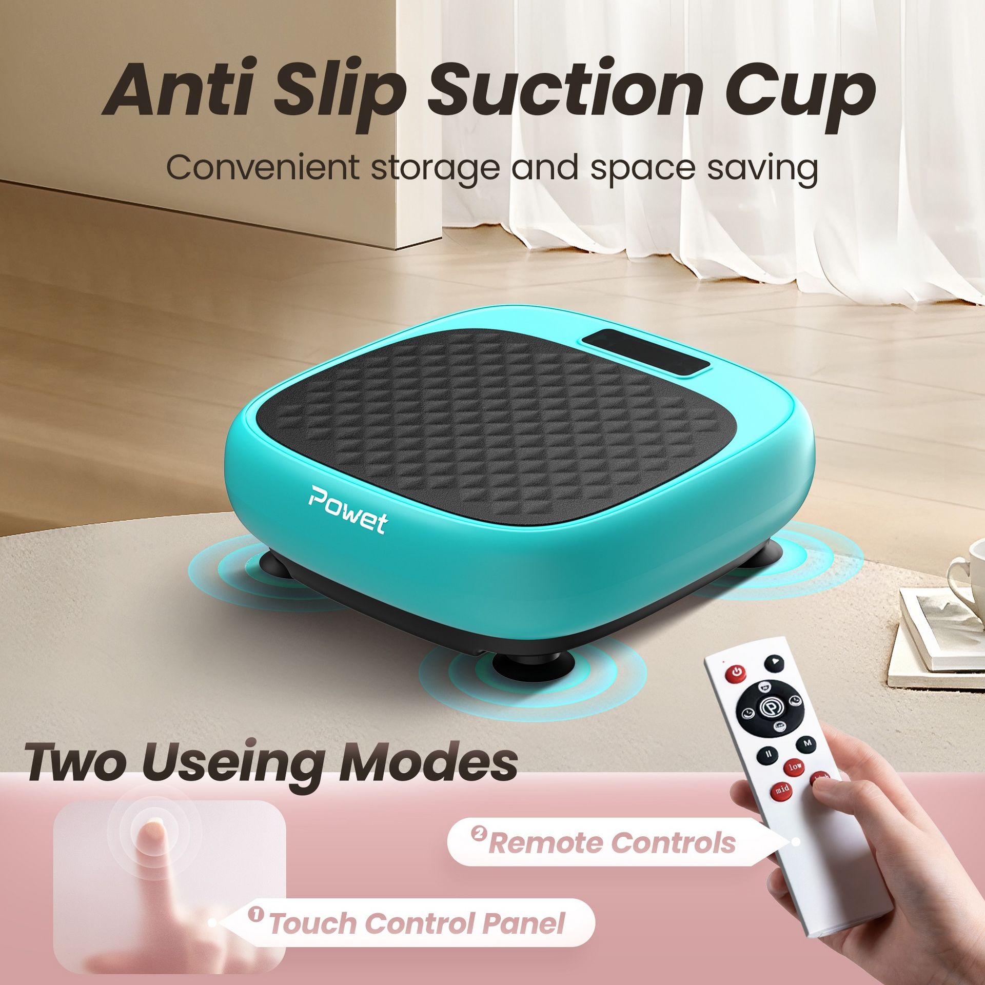 Get NEW!! Shaping Mini Vibration Plate, 99 speed, Teal Delivered | Weee!  Asian Market