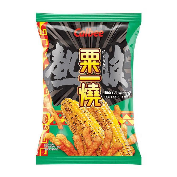 CALBEE-GRILL A CORN- Hot & Spicy 60G 1 each