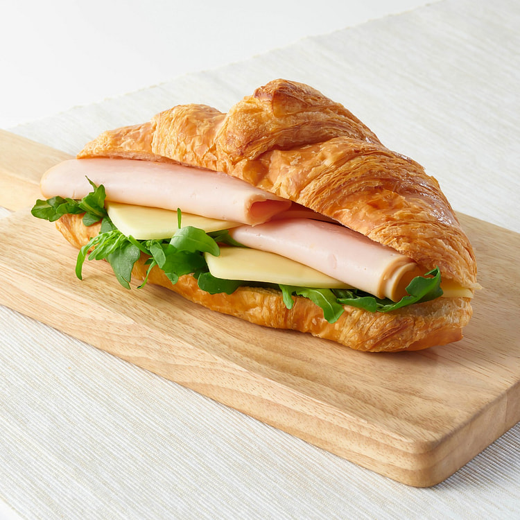 火雞肉芝士可頌三明治 1 个