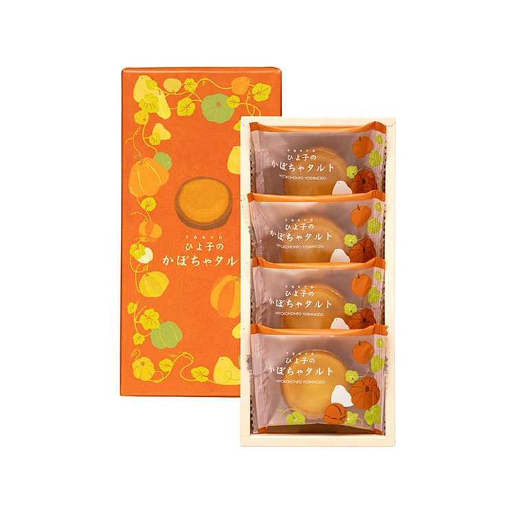 HIYOKO Pumpkin Tarts 4pcs 1 box