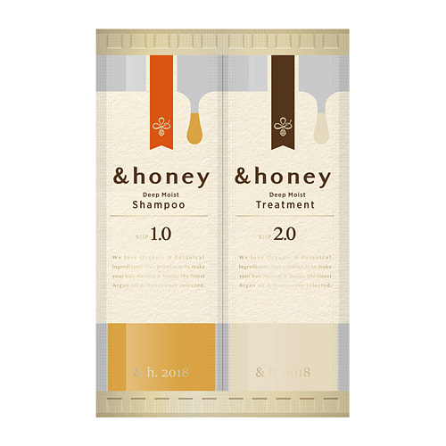 アンドハニー　ディープモイスト　シャンプー＆トリートメントお試し　10ml+10g 1 個