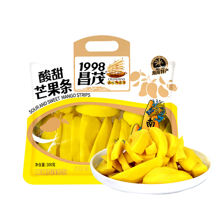 昌茂酸甜芒果条蜜饯干海南水果脯300g*1袋