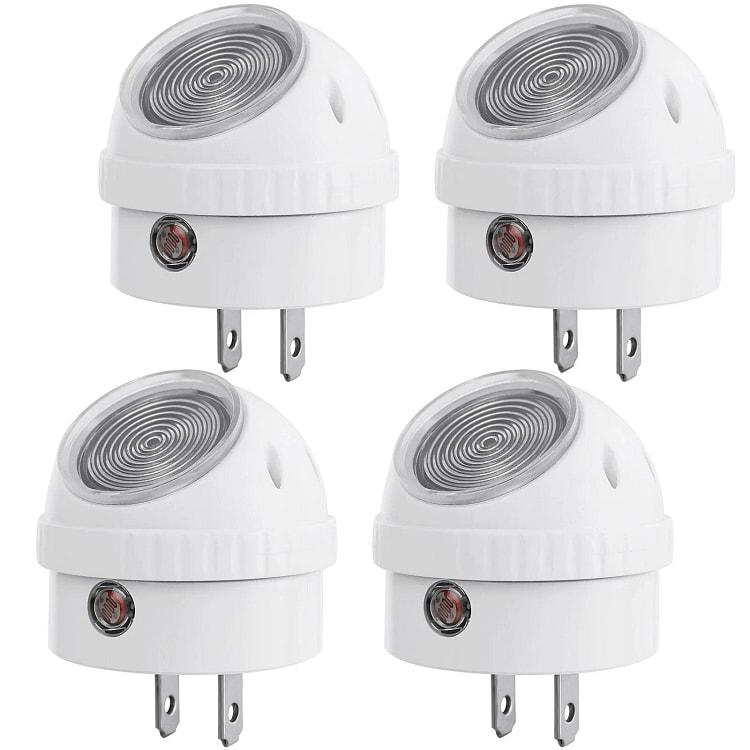 DEWENWILS Plug in Light Sensor Night Light 4 pack