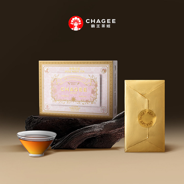 霸王茶姬 白巧系列｜玫瑰白茶（紧压茶） 55 克